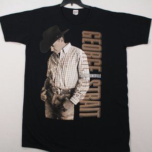 George Strait Anvil T-shirt Styled for Women One Size Fits All Black